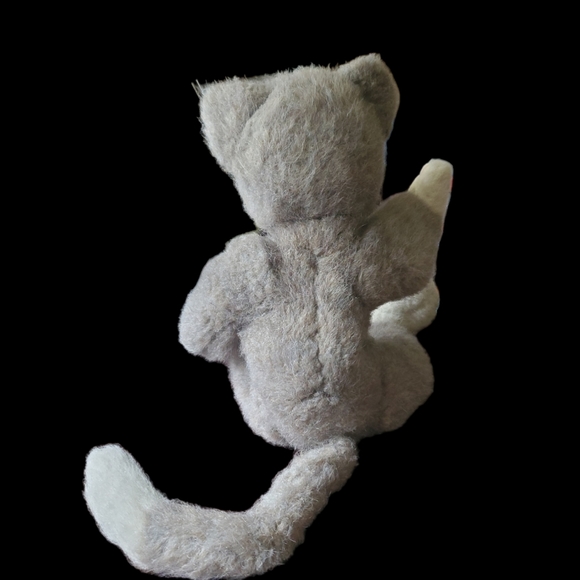 Vintage Jb Bean Boyds Cat Gray and White moveable legs & arms No tag - Picture 3 of 3